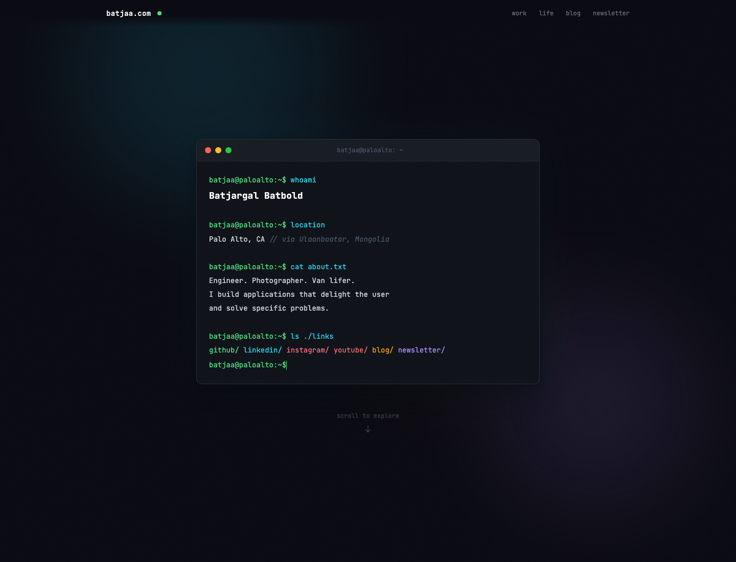 TUI blog theme home page